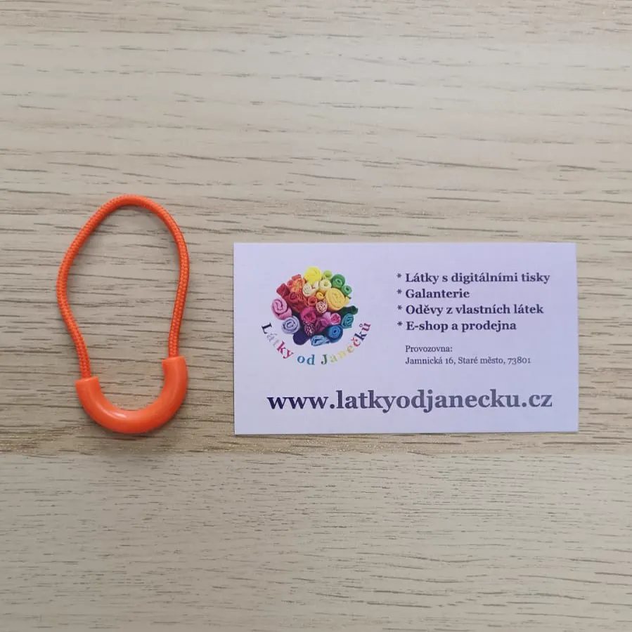 Poutko / taháček na jezdce "ÚČKO"-neon. oranžový