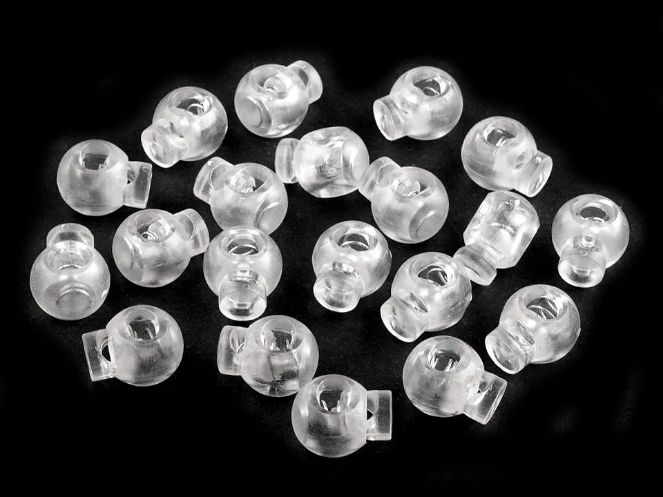 TRANSPARENTNÍ * Brzdičky kulaté 15x19 mm