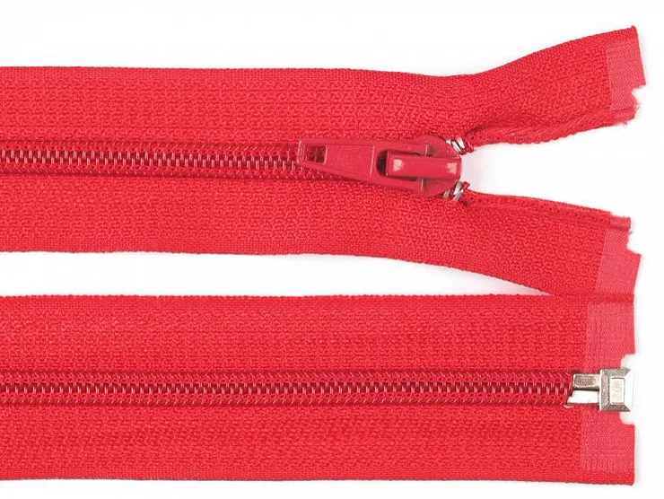 ČERVENÁ * Spirálový zip délka 40 cm - bundový