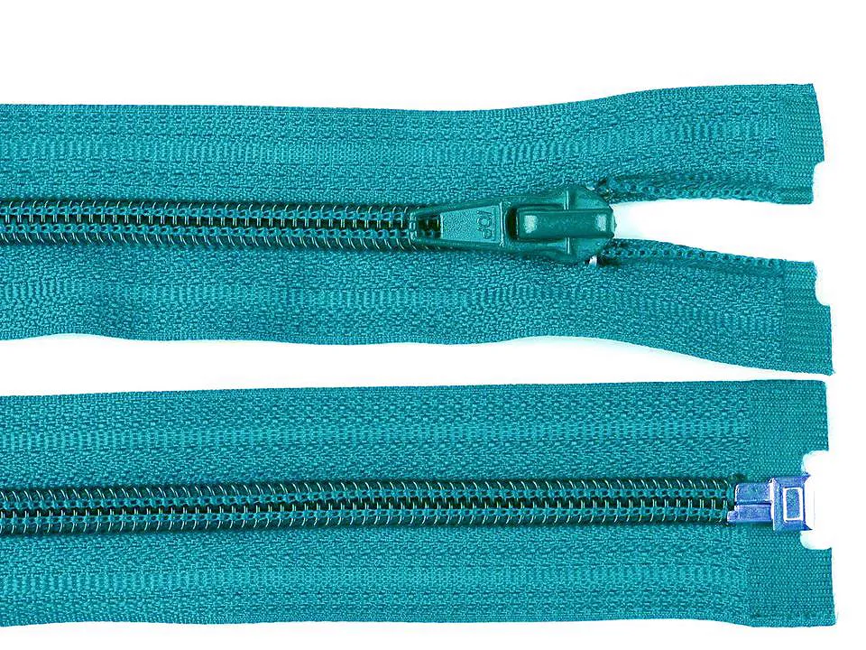 PETROLEJ * Spirálový zip délka 65 cm - bundový