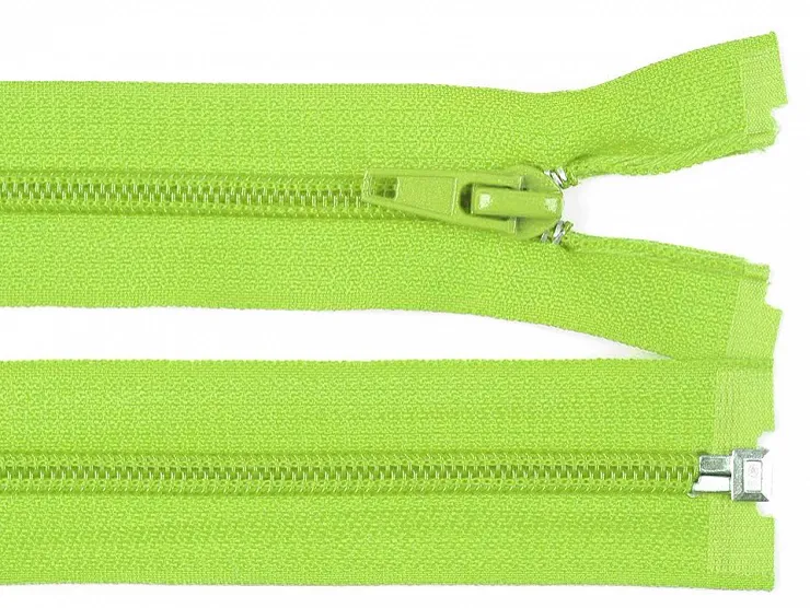 Světle zelená * Spirálový zip délka 60 cm - bundový