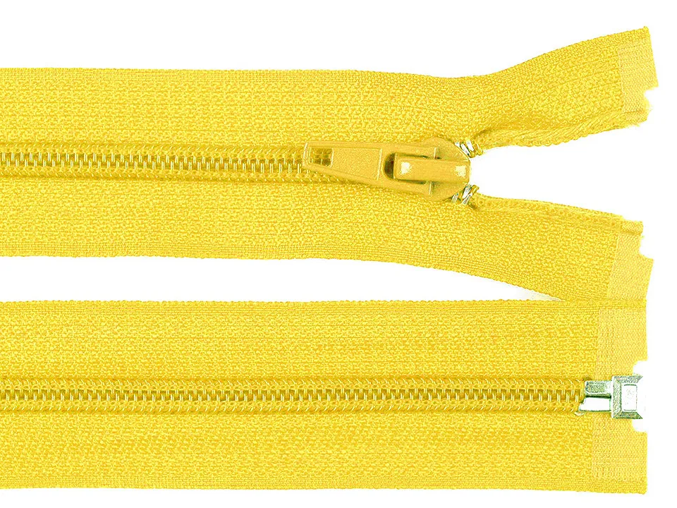 ŽLUTÁ * Spirálový zip délka 40 cm -nedělitelný
